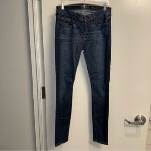7 For All Mankind The Skinny Mid Rise Jeans